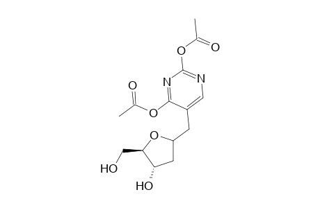 Deoxy-2'.alpha.-D-ribofuranosyl-1-thymine diacetate