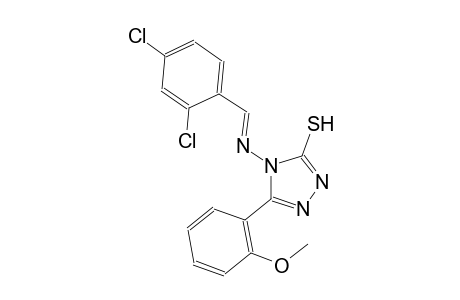 4-{[(E)-(2,4-dichlorophenyl)methylidene]amino}-5-(2-methoxyphenyl)-4H-1,2,4-triazole-3-thiol