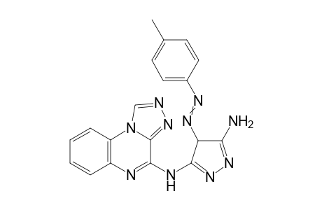 N3-([1,2,4]triazolo[4,3-a]quinoxalin-4-yl)-4-(p-tolyldiazenyl)-4H-pyrazole-3,5-diamine