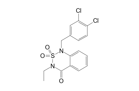 1-[(3,4-DICHLOROPHENYL)MEHYL]-3ETHYL-2,1,3-BENZOTHIADIAZIN-4-ONE-2,2-DIOXIDE