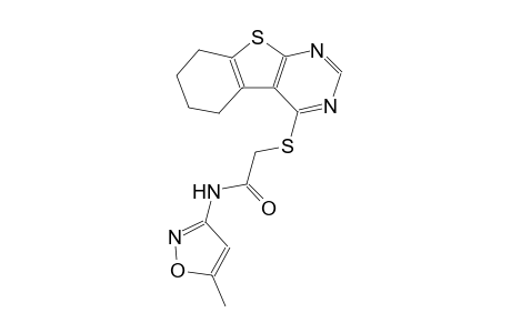 acetamide, N-(5-methyl-3-isoxazolyl)-2-[(5,6,7,8-tetrahydrobenzo[4,5]thieno[2,3-d]pyrimidin-4-yl)thio]-