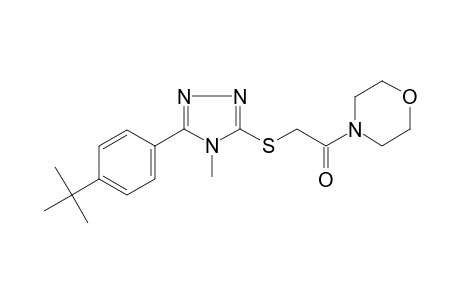 4-(([5-(4-tert-Butylphenyl)-4-methyl-4H-1,2,4-triazol-3-yl]sulfanyl)acetyl)morpholine