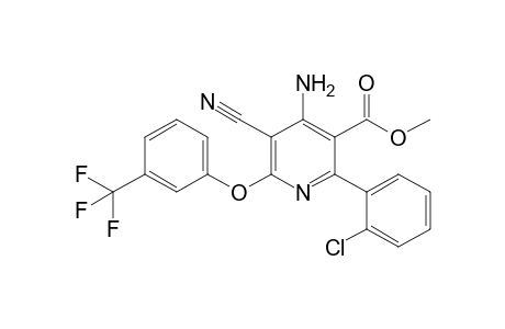 2-(2-Chlorophenyl)-4-amino-3-[methoxycarbonyl]-5-cyano-6-[(3-trifluoromethyl)phenoxy]-pyridine