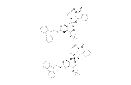 N-ALPHA-(FLUORENYL-9-METHOXYCARBONYL)-PHOSPHO-(1-NITROPHENYLETHYL-2-CYANOETHYL)-L-THREONINE-TERT.-BUTYLESTER