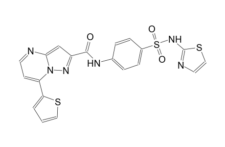 N-{4-[(1,3-thiazol-2-ylamino)sulfonyl]phenyl}-7-(2-thienyl)pyrazolo[1,5-a]pyrimidine-2-carboxamide