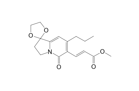 Methyl ester of 3-[2',3'-Dihydro-5'-oxo-7'-propylspiro[1,3-dioxolane-2,1'(5'H)-indolizine]-6-yl]-2(E)-propenoic acid