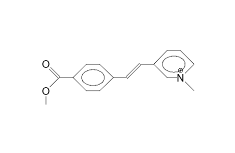 3-(4-Methoxycarbonyl-styryl)-N-methyl-pyridinium cation