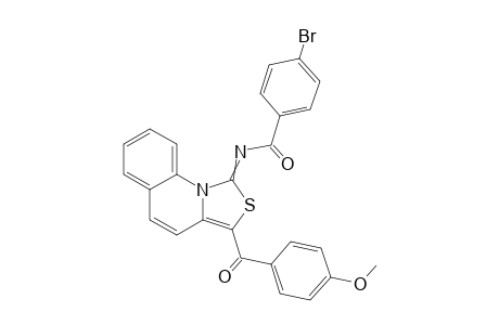 4-Bromo-N1-[3-(4-methoxy benzoyl)[1,3]thiazolo[3,4-a]quinolin-1-yliden]benzamide