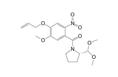 (4-allyloxy-5-methoxy-2-nitro-phenyl)-[(2S)-2-(dimethoxymethyl)pyrrolidin-1-yl]methanone