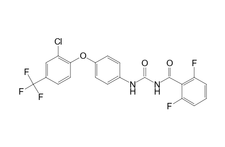 Benzamide, N-[[[4-[2-chloro-4-(trifluoromethyl)phenoxy]phenyl]amino]carbonyl]-2,6-difluoro-