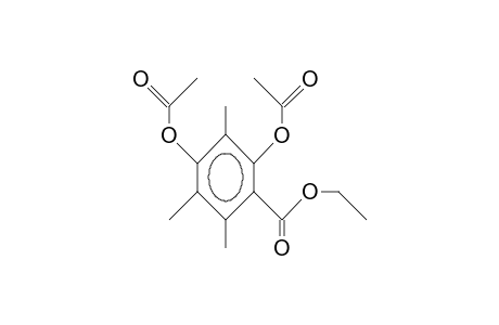 Diacetyl-3,5-dimethyl-orsellinic acid, ethyl ester