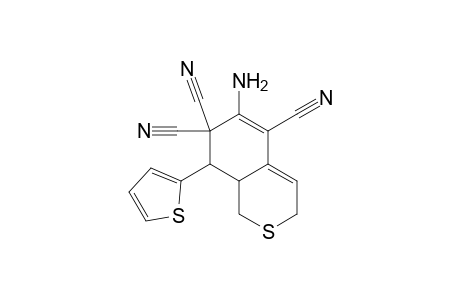 6-Amino-8-(thiophen-2-yl)-8,8a-dihydro-1H-isothiochromene-5,7,7(3H)-tricarbonitrile
