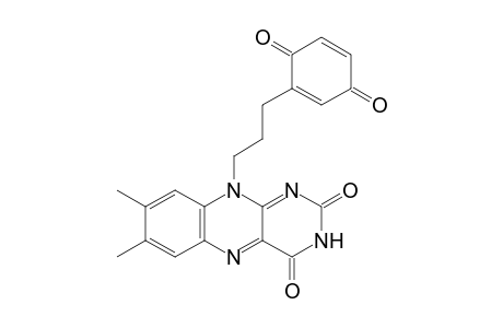 10-[3'-(1",4"-Benzoquinon-2"-yl)propyl]-7,8-dimethylisoalloxazine
