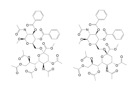 METHYL-2-ACETAMIDO-3,4-DI-O-BENZOYL-2-DEOXY-6-O-(METHYL-4,7,8,9-TETRA-O-ACETYL-N-ACETYL-ALPHA-D-NEURAMINATE-2-YL)-BETA-D-GLUCOPYRANOSIDE
