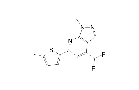 1H-pyrazolo[3,4-b]pyridine, 4-(difluoromethyl)-1-methyl-6-(5-methyl-2-thienyl)-