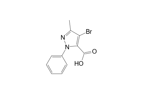 4-Bromanyl-5-methyl-2-phenyl-pyrazole-3-carboxylic acid