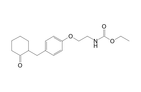 Ethyl N-[2-[4-[(2-oxidanylidenecyclohexyl)methyl]phenoxy]ethyl]carbamate