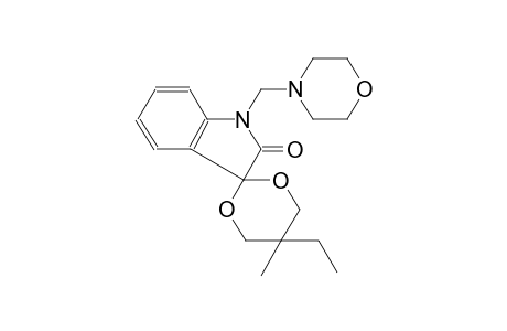 5'-ethyl-5'-methyl-1-(morpholinomethyl)spiro[indoline-3,2'-[1,3]dioxan]-2-one