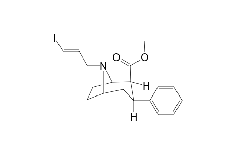 N-(3-Iodoprop-2(E)-enyl)-2.beta.-carbomethoxy-3.beta.-(phenyl)nortropane