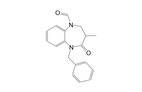 1H-1,5-benzodiazepine-1-carboxaldehyde, 2,3,4,5-tetrahydro-3-methyl-4-oxo-5-(phenylmethyl)-