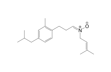 (E)-3-(4-isobutyl-2-methylphenyl)-N-(3-methylbut-2-en-1-yl)propan-1-imine oxide