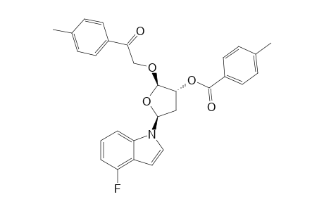 1-[2'-DESOXY-3',5'-BIS-O-(4-METHYLBENZOYL)-BETA-D-ERYTHROPENTOFURANOSYL]-4-FLUOROINDOLE
