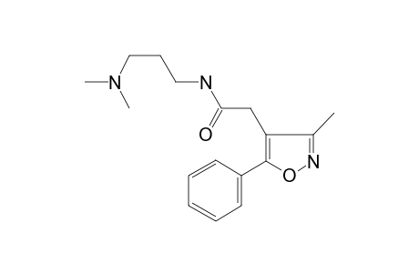 N-(3-dimethylaminopropyl)-2-(3-methyl-5-phenyl-1,2-oxazol-4-yl)acetamide