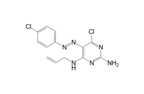 2-Amino-6-chloro-5-[(4-chlorophenyl)azo]-4-(2-ethenylamino)pyrimidine