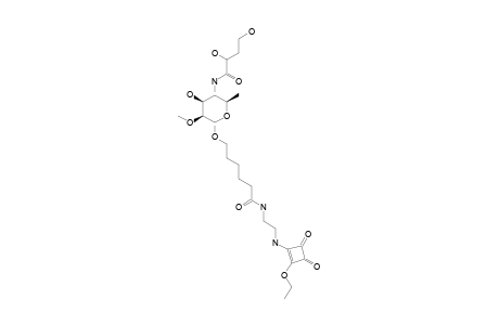 1-[(2-AMINOETHYLAMIDO)-CARBONYLPENTYL-4-(3-DEOXY-L-GLYCERO-TETRONAMIDO)-4,6-DIDEOXY-2-O-METHYL-ALPHA-D-MANNOPYRANOSIDE]-2-ETHOXYCYCLOBUTENE-3,4-