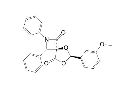 (4-r,3-t,6-t)-2-Aza-5,7-dioxa-6-(3'-methoxyphenyl)-2,3-diphenyl-spiro[3.4]octane-1,8-dione