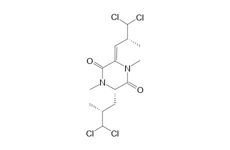 DIDECHLORODIHYDRODYSAMIDE-C;3-(3,3-DICHLORO-2-METHYLPROPYL)-6-(3,3-DICHLORO-2-METHYLPROPYLIDENE)-1,4-DIMETHYLPIPERAZINE-2,5-DIONE
