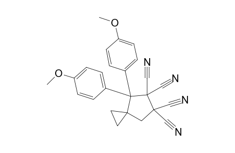 1,1-Bis(4-methoxyphenyl-2,2,3,3-tetracyanospiro[4.2]heptane