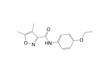 N-(4-ethoxyphenyl)-4,5-dimethyl-3-isoxazolecarboxamide