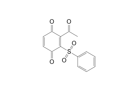 2-acetyl-3-(benzenesulfonyl)-1,4-benzoquinone