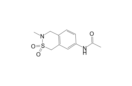N-(3-Methyl-2,2-dioxido-3,4-dihydro-1H-2,3-benzothiazin-7-yl)acetamide
