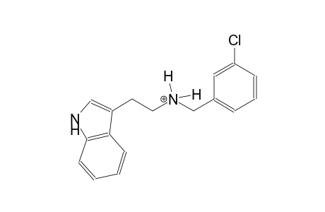 N-(3-chlorobenzyl)-2-(1H-indol-3-yl)ethanaminium
