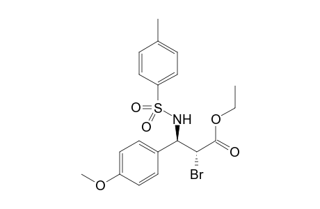 (+/-)-trans-Ethyl 2-bromo-3-(4-methoxyphenyl)-3-(p-toluenesulfonamido)propionate