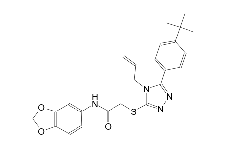 2-{[4-allyl-5-(4-tert-butylphenyl)-4H-1,2,4-triazol-3-yl]sulfanyl}-N-(1,3-benzodioxol-5-yl)acetamide