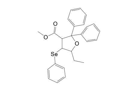 Methyl (3SR,4RS,5SR)-5-ethyl-2,2-diphenyl-4-(phenylseleno)tetrahydro-3-furancarboxylate