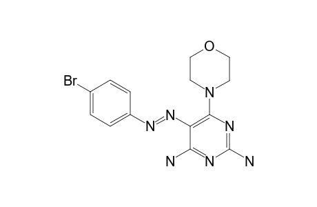 2,6-DIAMINO-5-[(PARA-BROMOPHENYL)-DIAZENYL]-4-MORPHOLINO-PYRIMIDINE