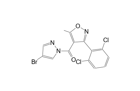 4-[(4-bromo-1H-pyrazol-1-yl)carbonyl]-3-(2,6-dichlorophenyl)-5-methylisoxazole