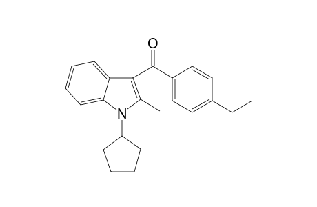 1-Cyclopentyl-3-(4-ethylbenzoyl)-2-methyl-H-indole