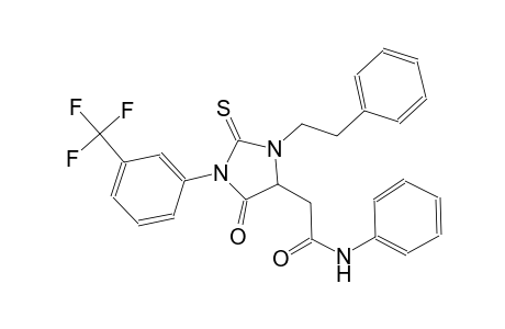 4-imidazolidineacetamide, 5-oxo-N-phenyl-3-(2-phenylethyl)-2-thioxo-1-[3-(trifluoromethyl)phenyl]-