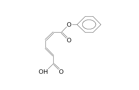 trans, cis-Muconic acid, mono phenyl ester