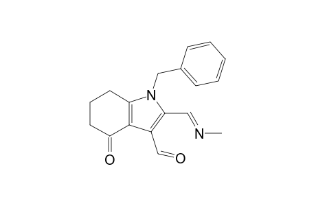 1-Benzyl-3-formyl-2-(N-methyliminomethyl)-4,5,6,7-tetrahydroindole-4-one
