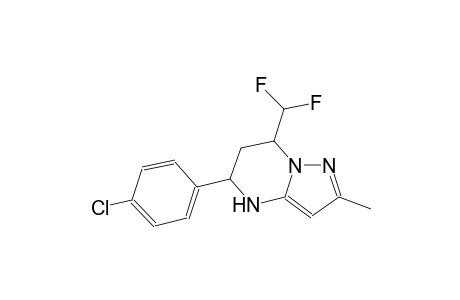 5-(4-chlorophenyl)-7-(difluoromethyl)-2-methyl-4,5,6,7-tetrahydropyrazolo[1,5-a]pyrimidine