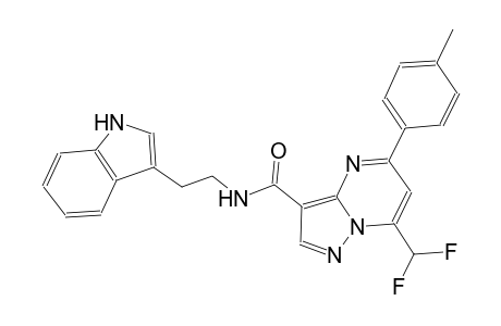 7-(difluoromethyl)-N-[2-(1H-indol-3-yl)ethyl]-5-(4-methylphenyl)pyrazolo[1,5-a]pyrimidine-3-carboxamide