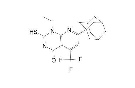 pyrido[2,3-d]pyrimidin-4(1H)-one, 1-ethyl-2-mercapto-7-tricyclo[3.3.1.1~3,7~]dec-1-yl-5-(trifluoromethyl)-