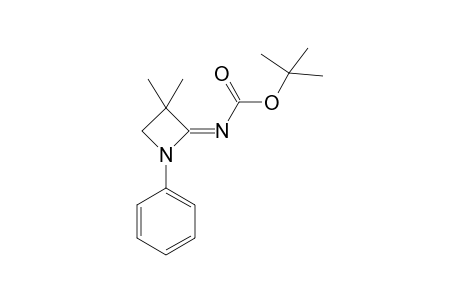 2-[N-(tert-Butoxycarbonyl)imino]-3,3-dimethyl-1-phenylazetidine