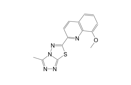 quinoline, 8-methoxy-2-(3-methyl[1,2,4]triazolo[3,4-b][1,3,4]thiadiazol-6-yl)-